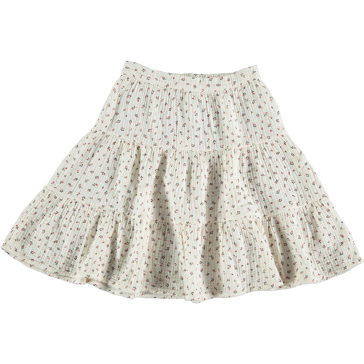 Organic Liberty Tiered Skirt - Ivory