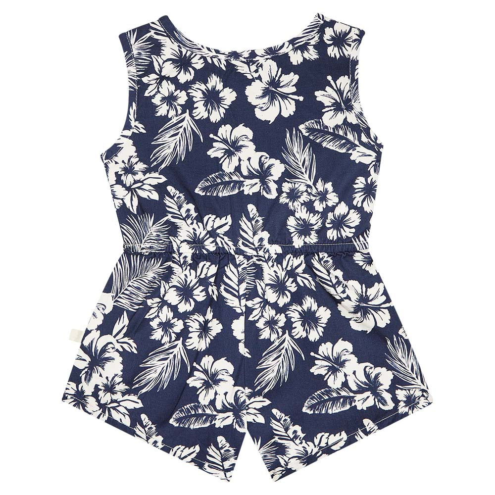 Boy Hibiscus Romper - Hibiscus