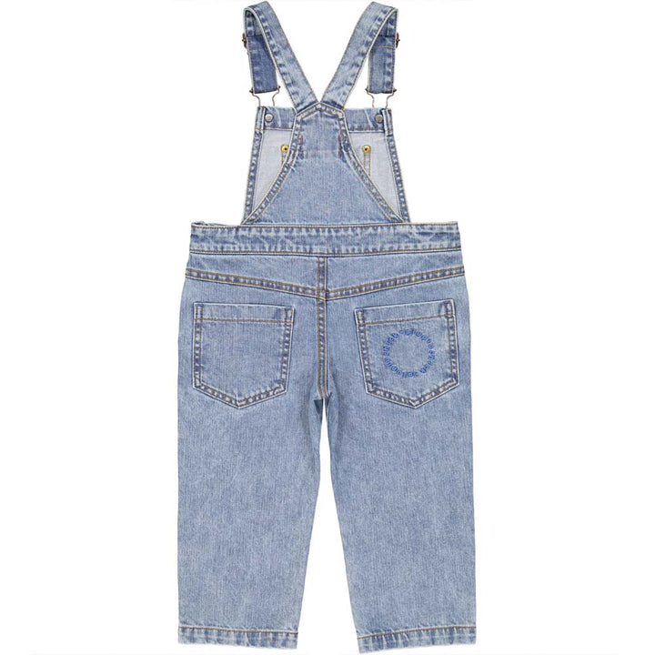 Unisex Dungarees - Washed Light Blue Denim