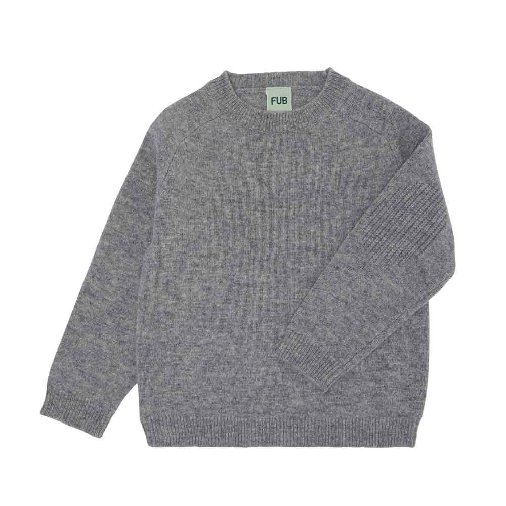 Lambswool Crew - Grey Melange