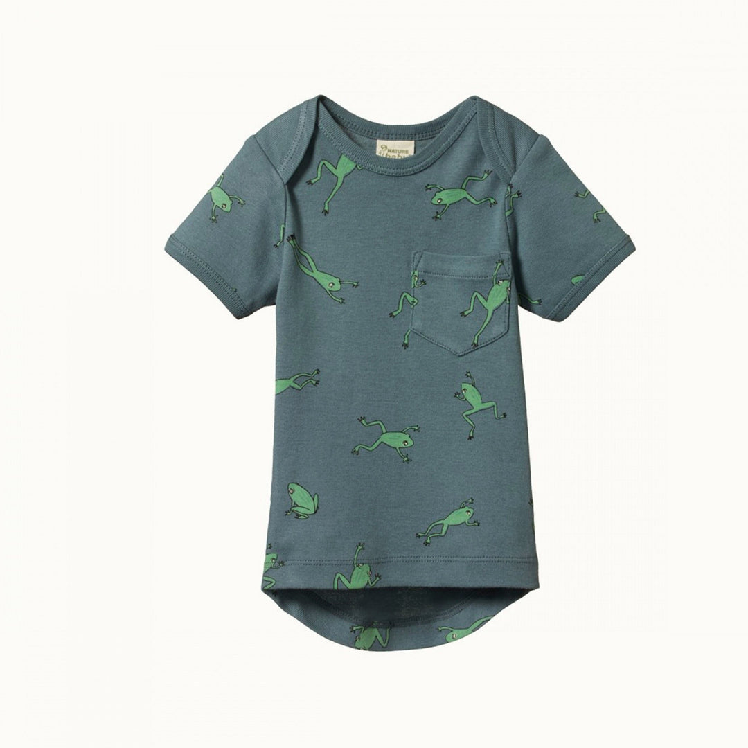 Short Sleeve Pocket Tee - Leapfrog Spring Print