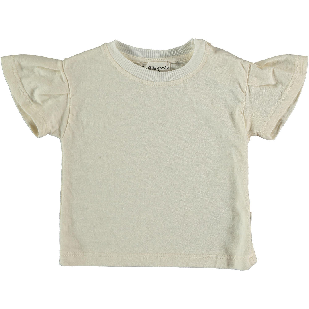 Baby Organic Cotton Flame T-Shirt - Ivory