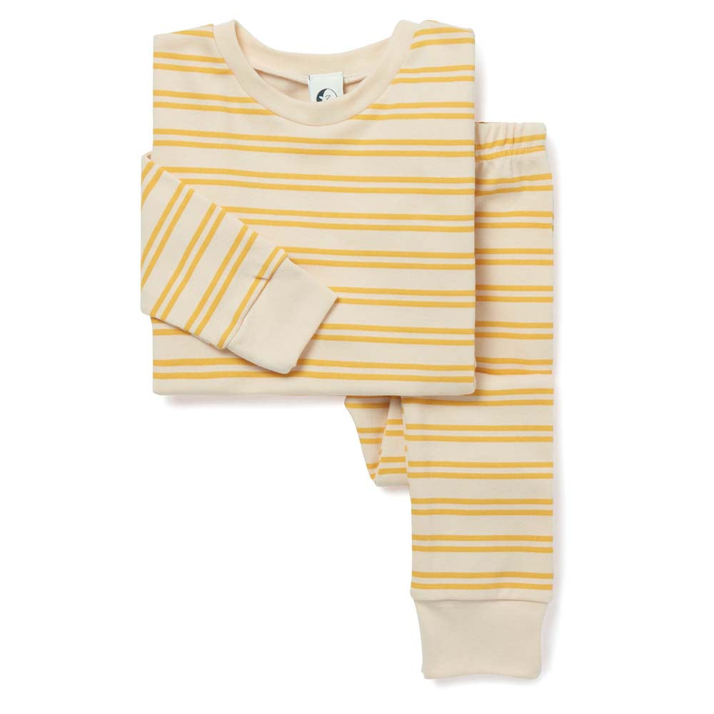 Kids Classic PJ Set - Oyster Stripe