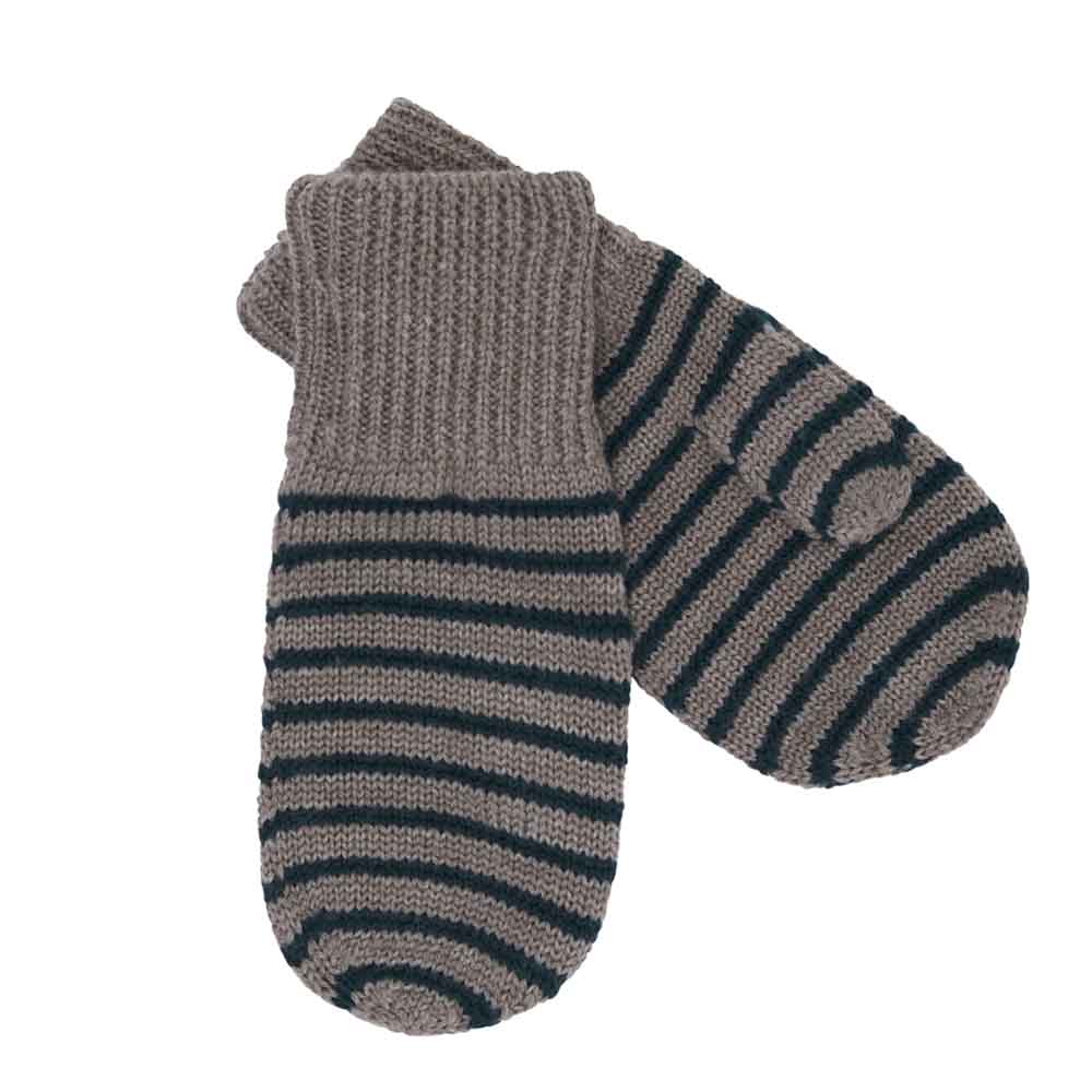 Mittens - Beige Melange/Teal