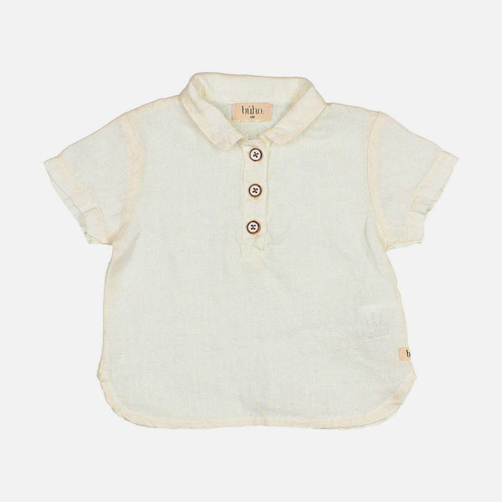 Baby Linen Shirt - Ecru