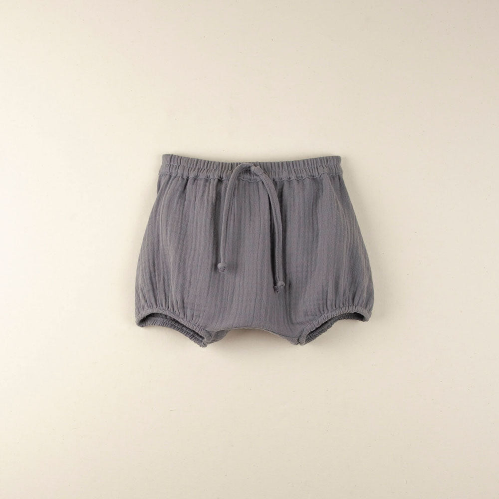 Greyish-Blue Organic Culotte with Pocket