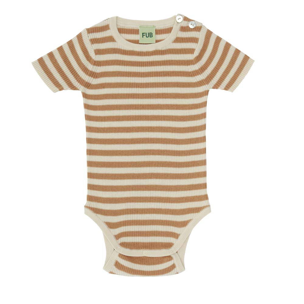 Baby Rib Body - Ecru/Apricot