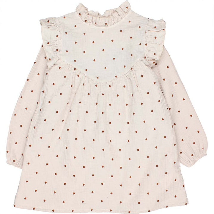 Polka Dots Dress - Sand