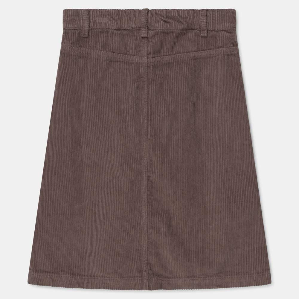 Organic Midi Corduroy Girls Skirt - Taupe