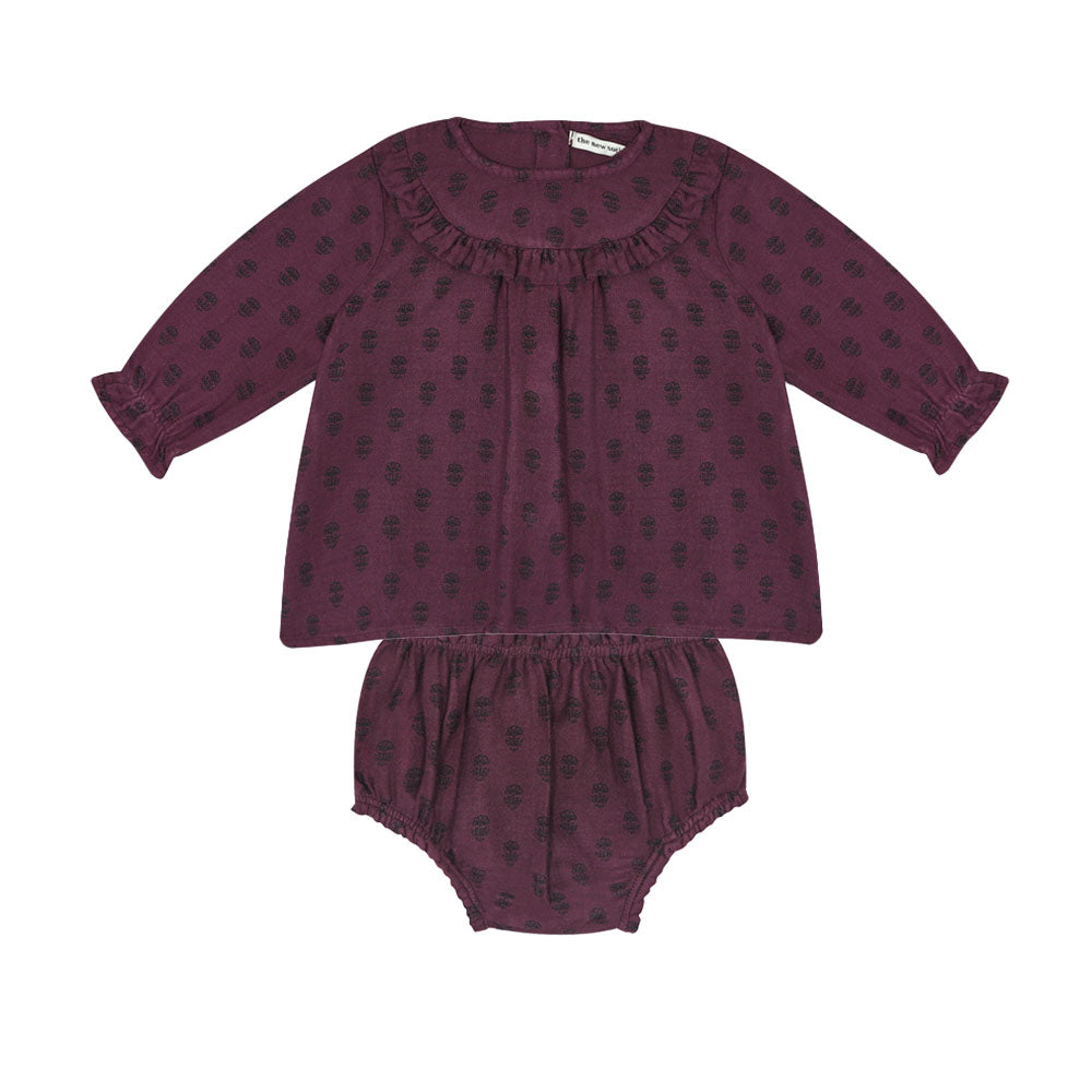 Annet Baby Blouse & Bloomer - Purple