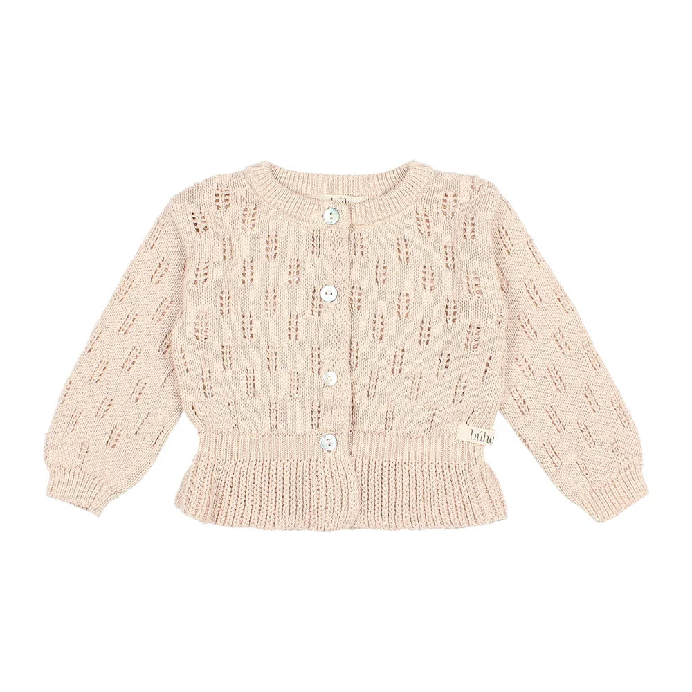 Alma Baby Cardigan - Rose