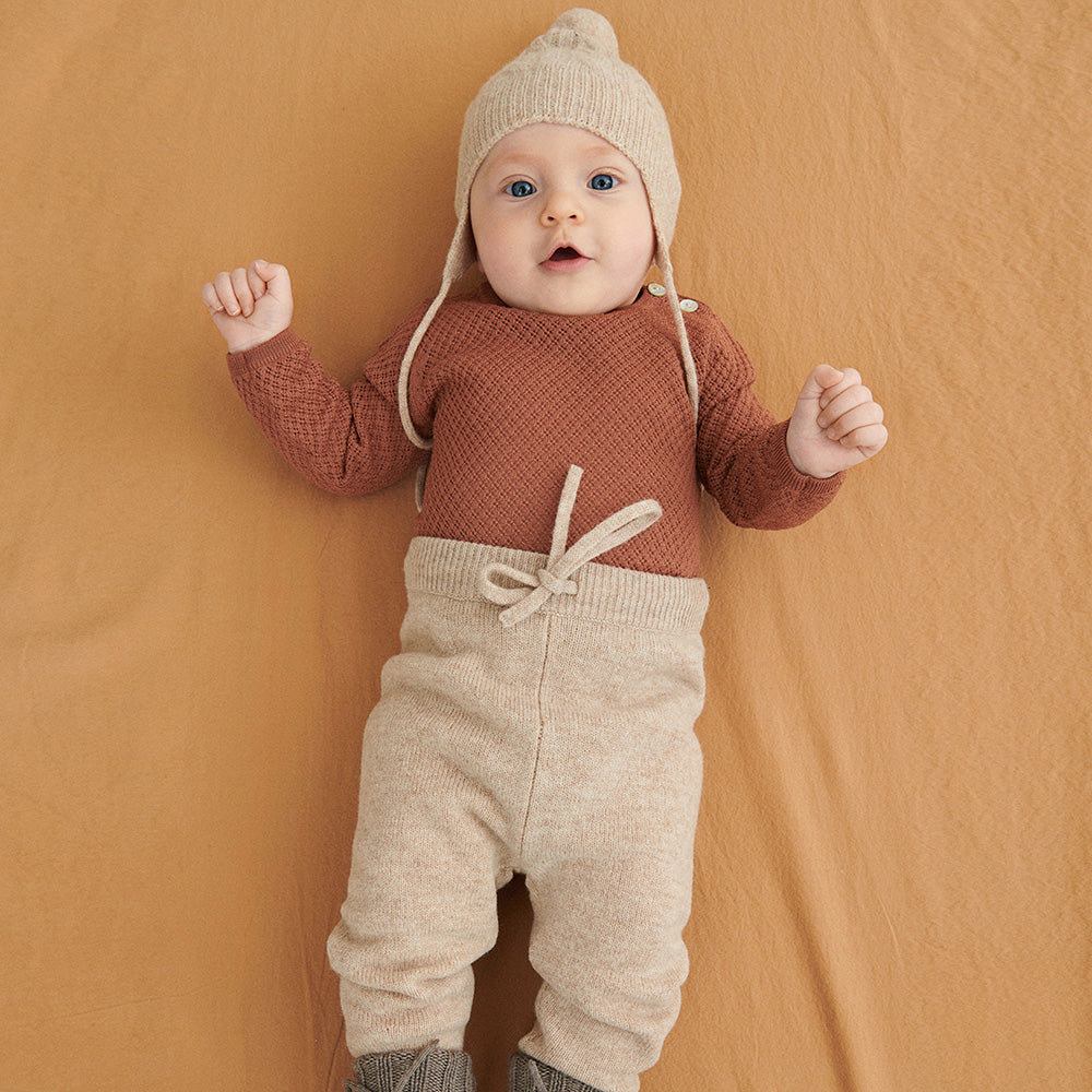 Baby Pants - Beige Melange