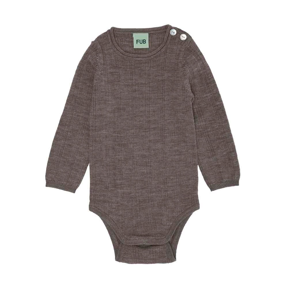 Baby Rib Body - Beige Melange