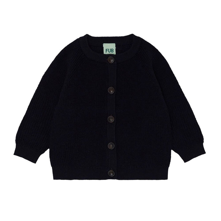 Baby Rib Cardigan - Dark Navy