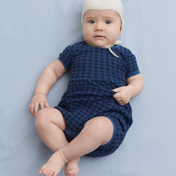 Baby Romper Suit - Indigo/Dark Navy