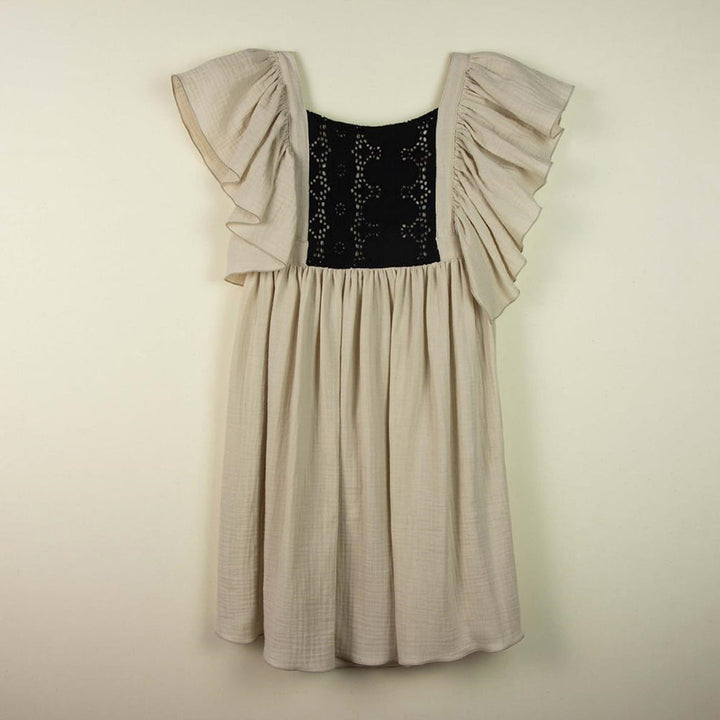 Bib Dress - Beige