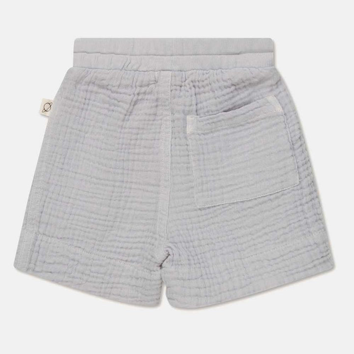 Gauze Baby Bermuda Shorts - Soft Grey