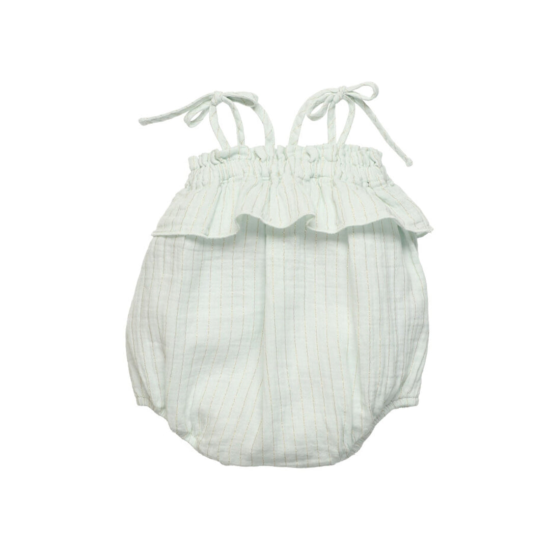 Claire Baby Romper - Soft Aqua