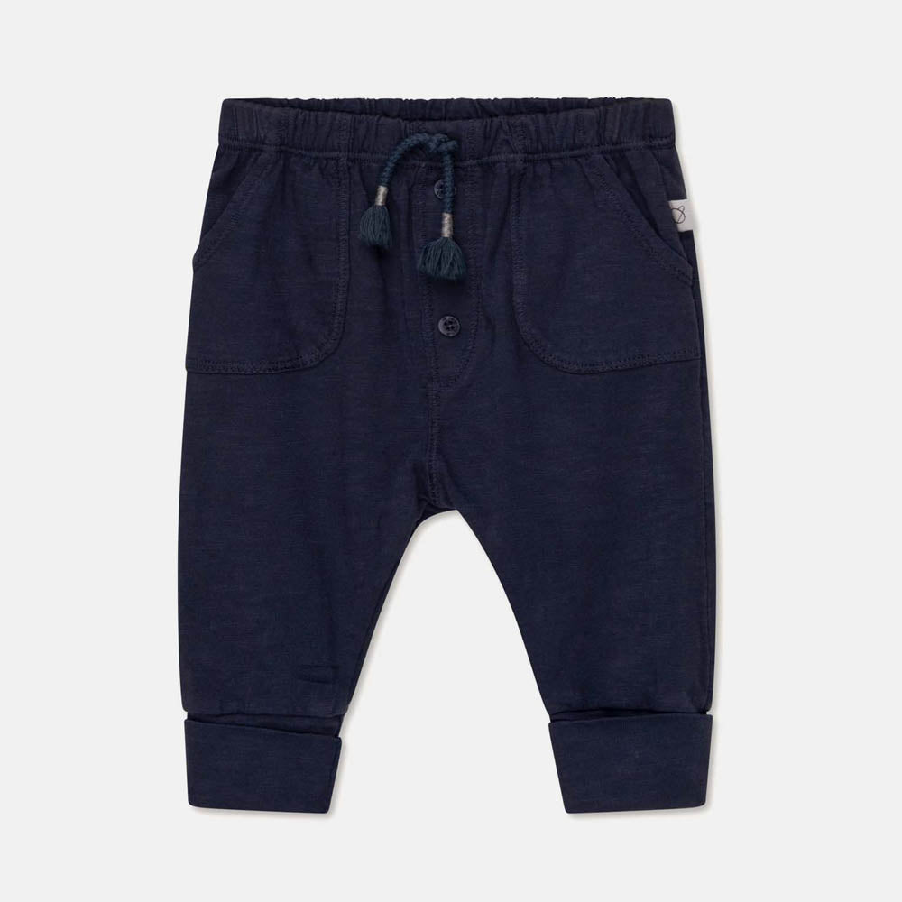 Slub Baby Pants - Dark Blue