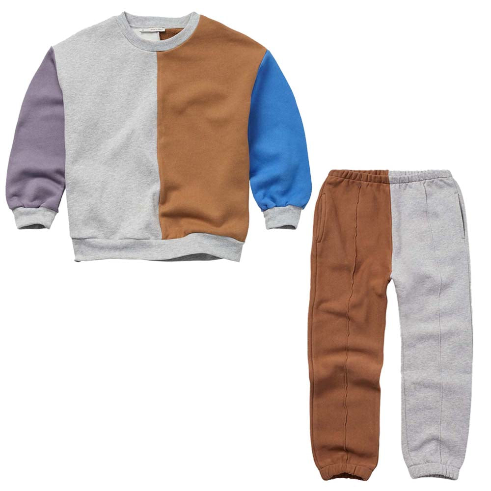 Colorblock Sweat Set - Multi Color