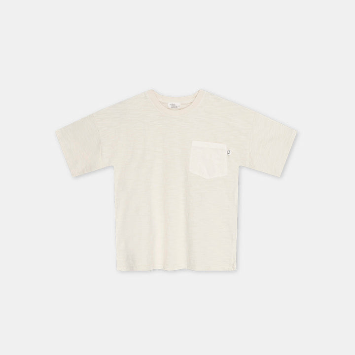 Slub Patch Pocket T-Shirt - Ivory