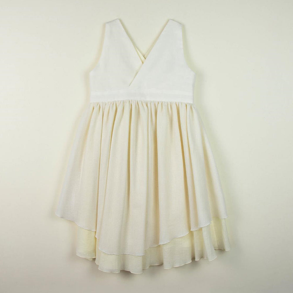 Double Layer Dress - White