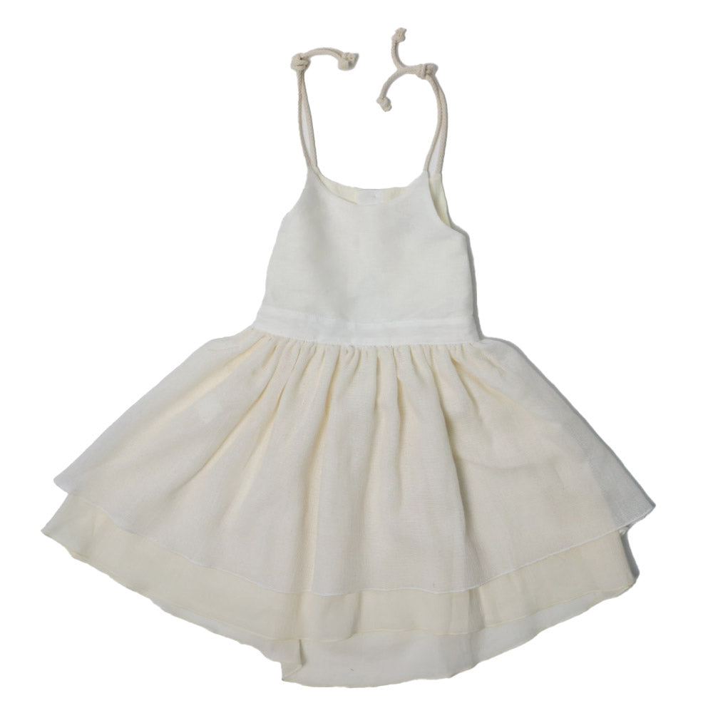 Dress With Straps - White