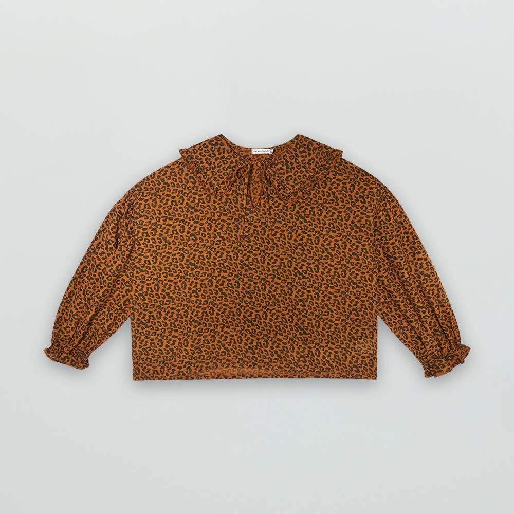 Federica Blouse - Caramel Leo Print