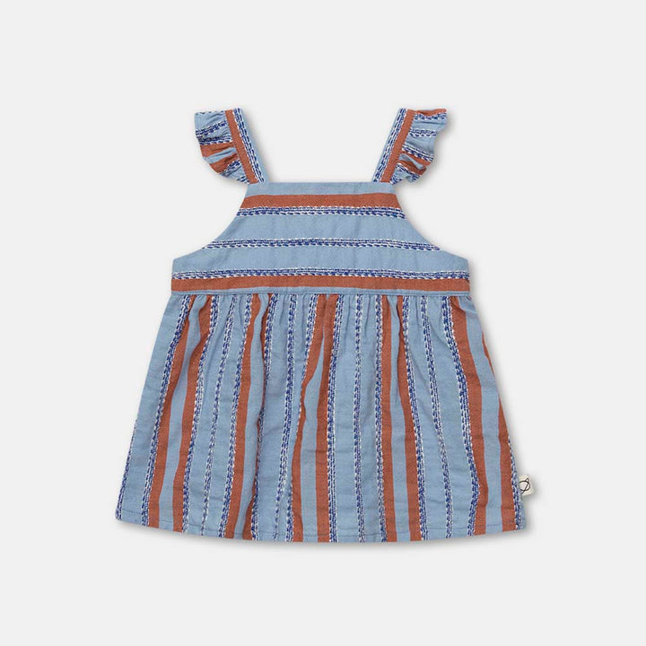 Striped Denim Baby Dress - Unique