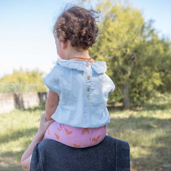 Baby Sleeveless Blouse w/ Collar - Light Chambray