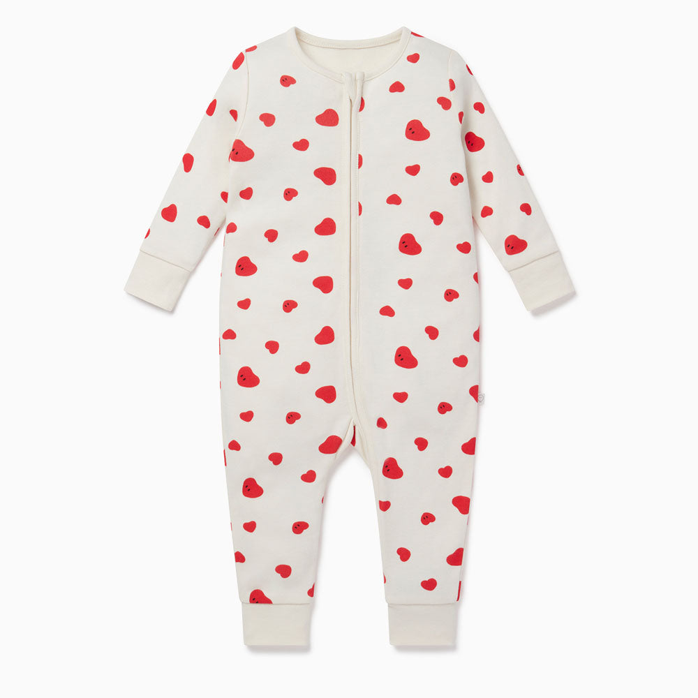 Hearts Clever Zip Lounge Onesie