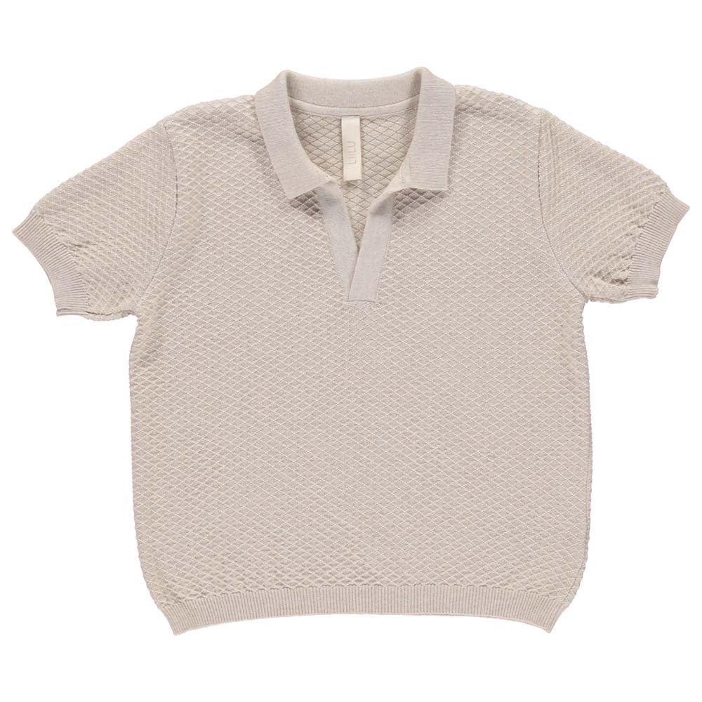 Knit Polo - Beige