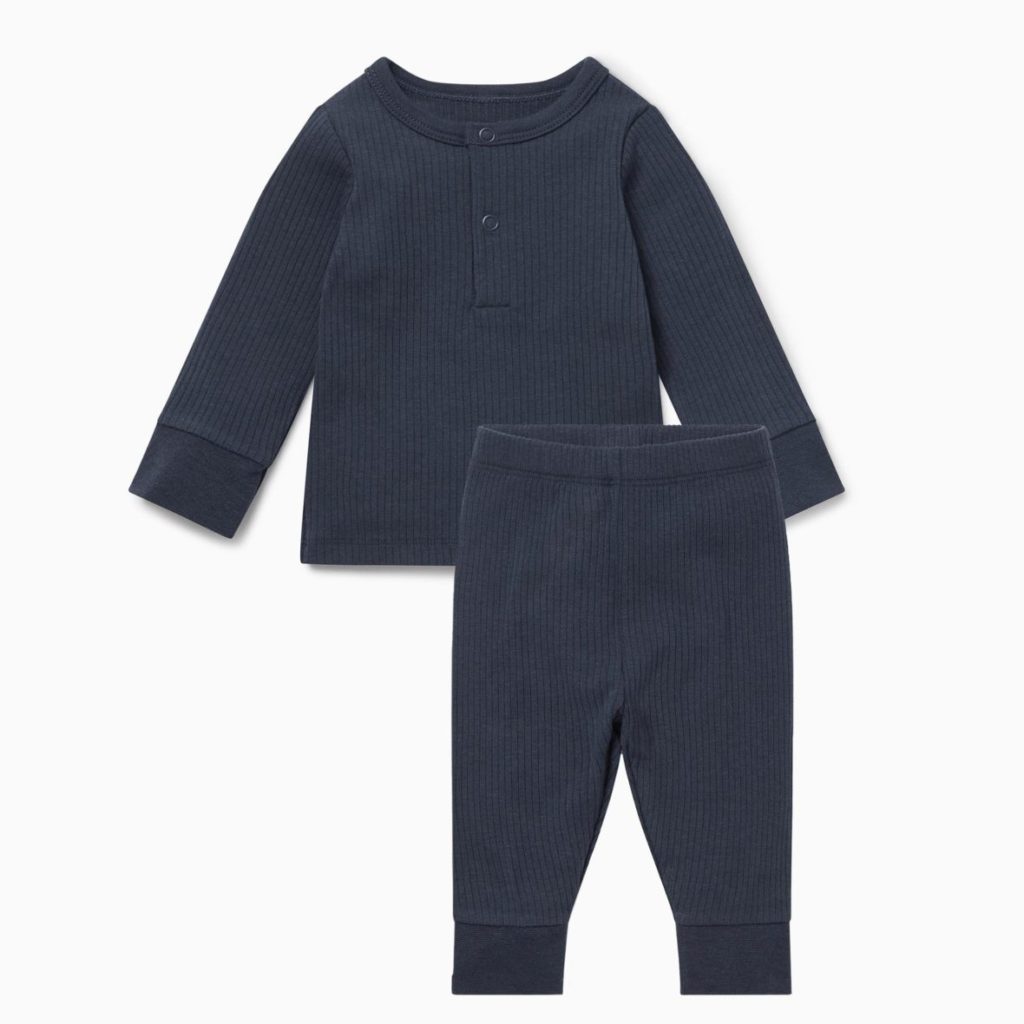 Ribbed Pajamas - Navy