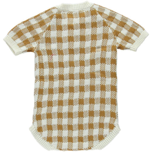 Ian Romper - Caramel Gingham