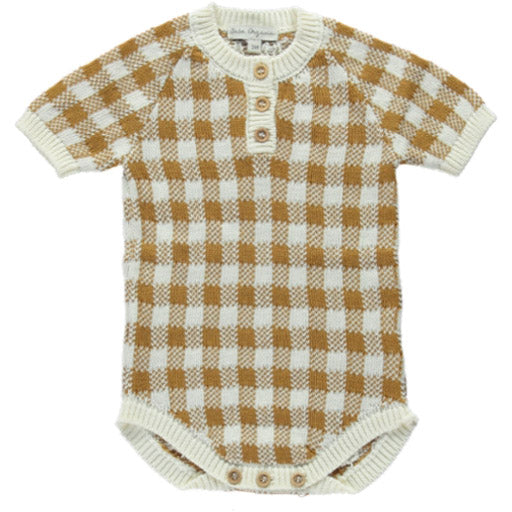 Ian Romper - Caramel Gingham