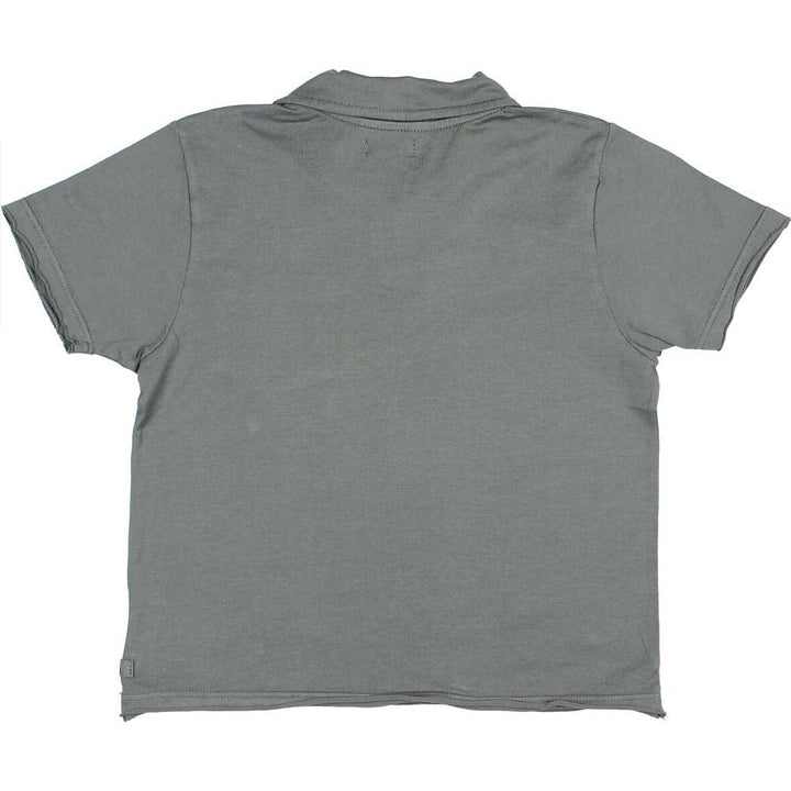 Polo Tee Shirt with Pocket - Graphite