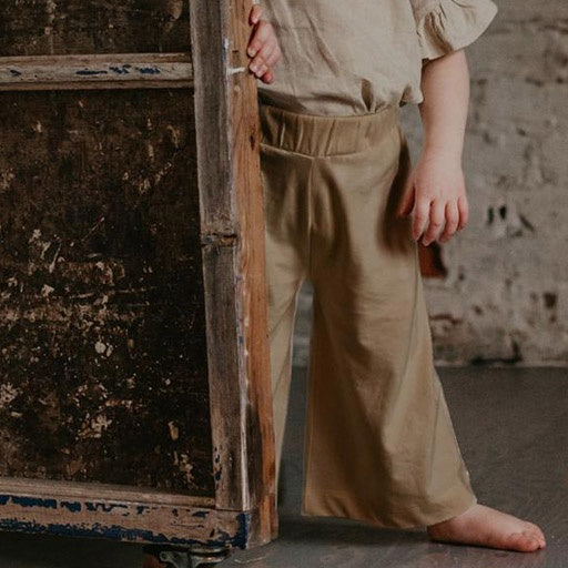 The Wide Leg Trouser - Sand