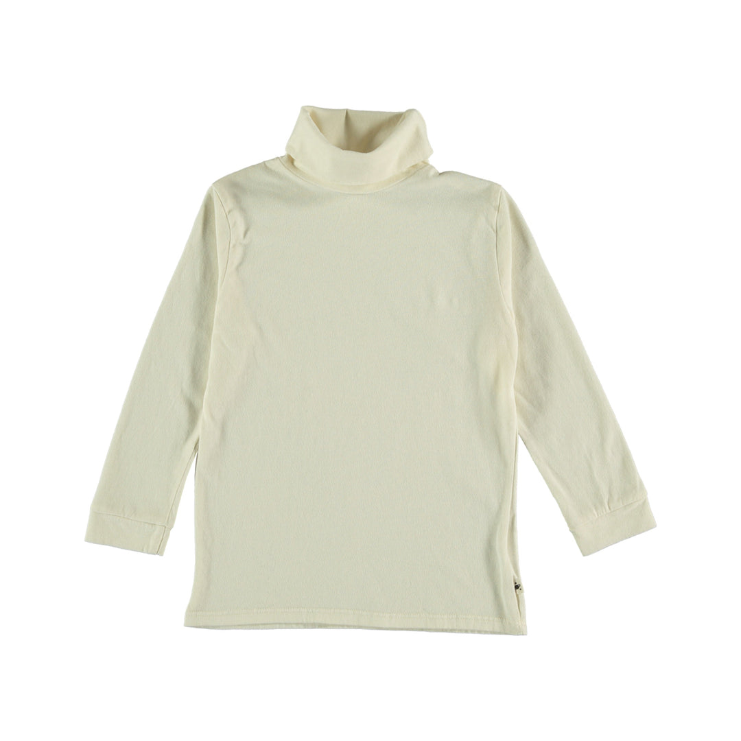 Organic Roll Neck Kids T-Shirt Basic - Ivory