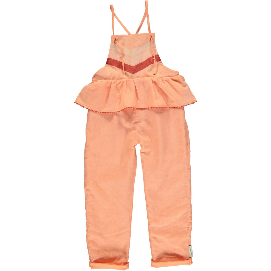 Jumpsuit w/Ruffle - Peach