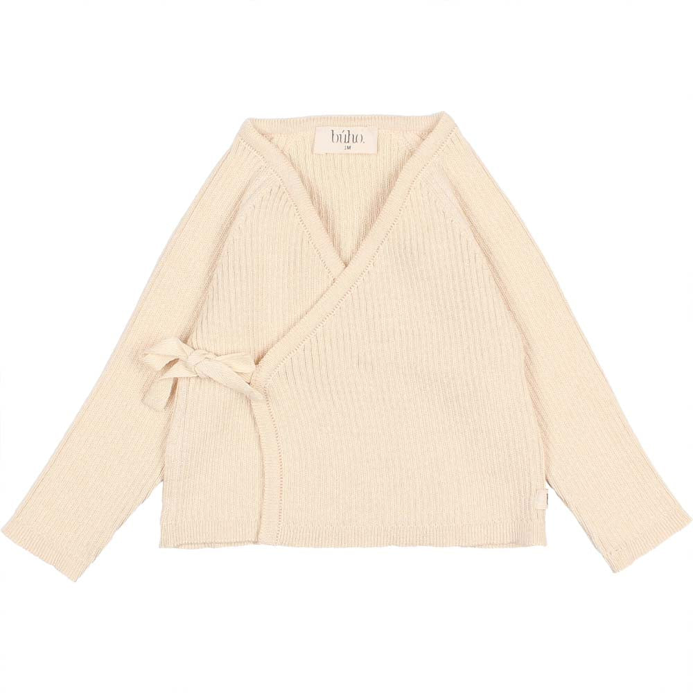 Newborn Crossed Cardigan - Ecru