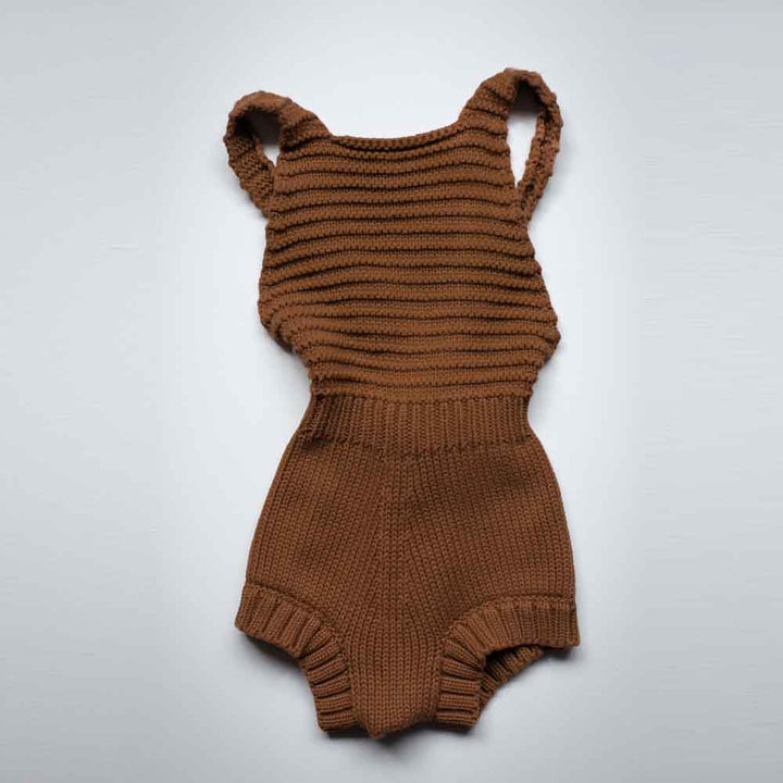 The Knit Romper - Rust