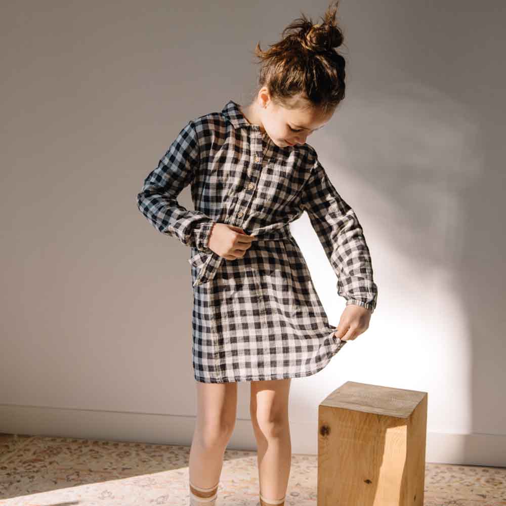 Check Shirt Dress - Vichy