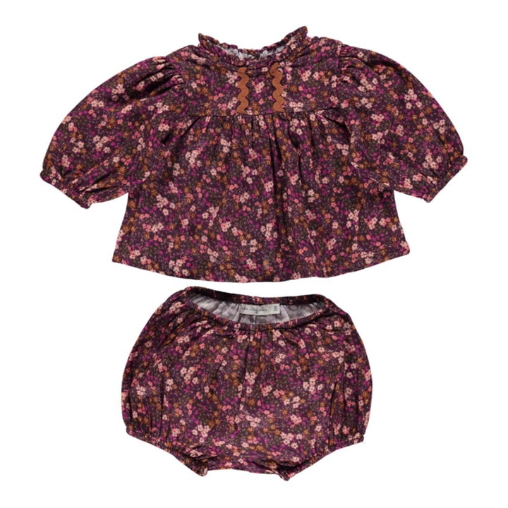 Lena Baby Set - Mulberry Mini Floral