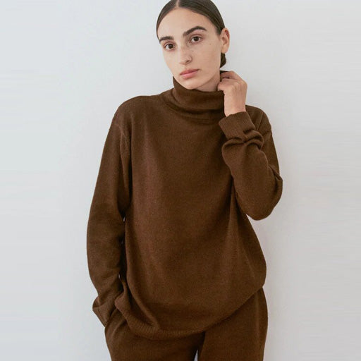 Lounge Turtleneck Woman - Chestnut