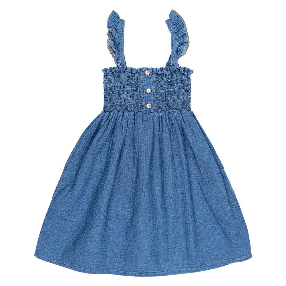 Luna Dress - Indigo