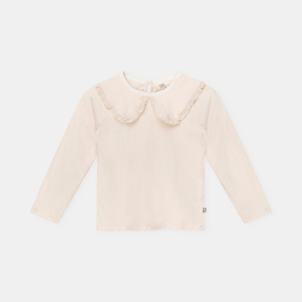 Organic Collar T-Shirt - Ivory