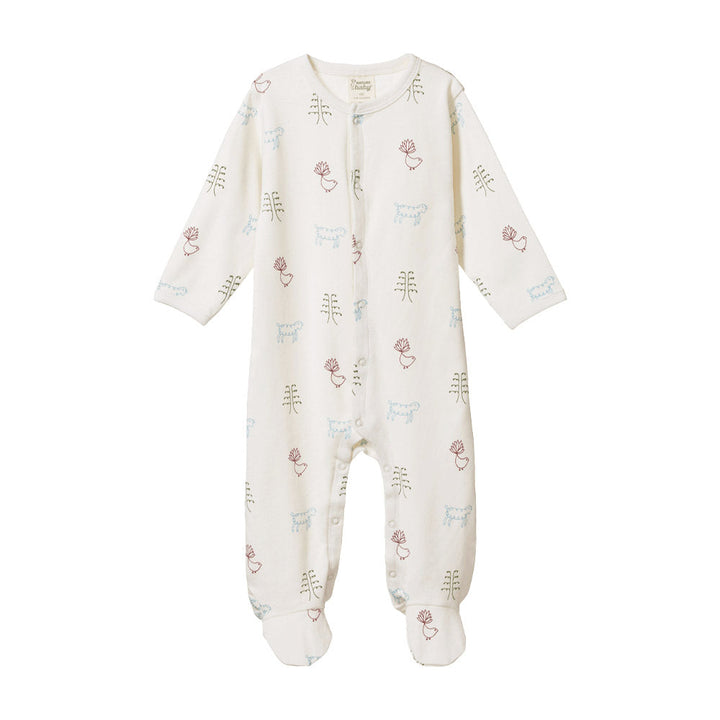 Cotton Stretch and Grow - Nature Baby Print