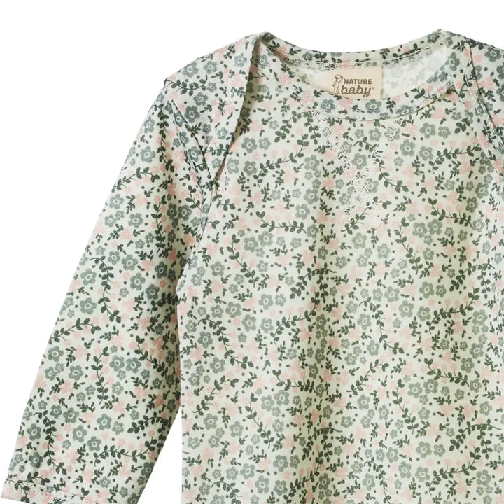 Merino Essential Tee - Daisy Belle Print