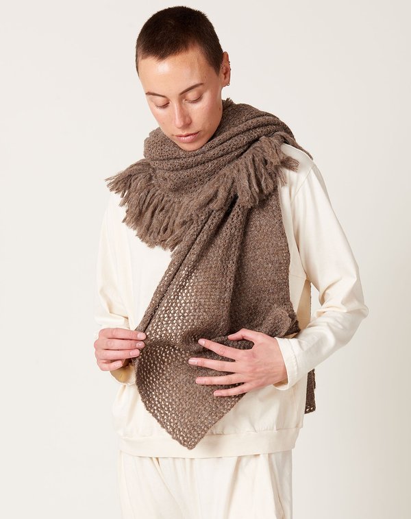 Mesh Scarf Woman - Earth