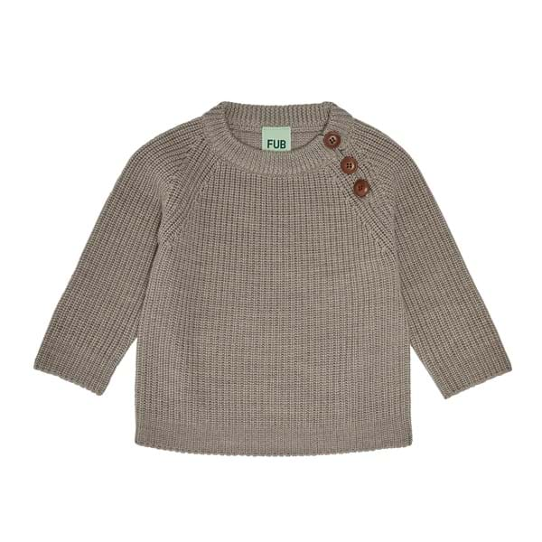 Rib Sweater - Beige Melange